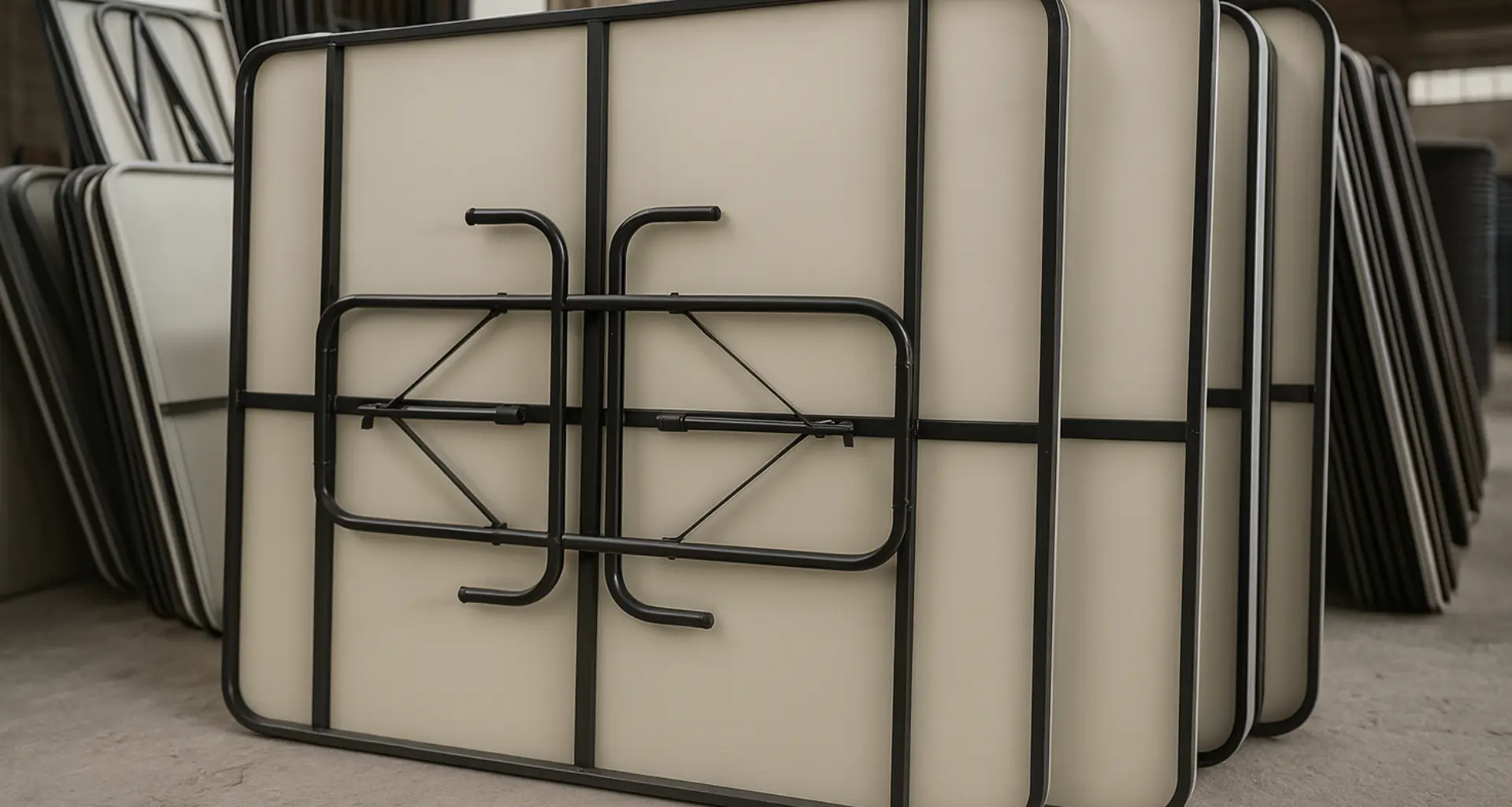 Panel compuesto FRP con núcleo honeycomb sobre mesa industrial