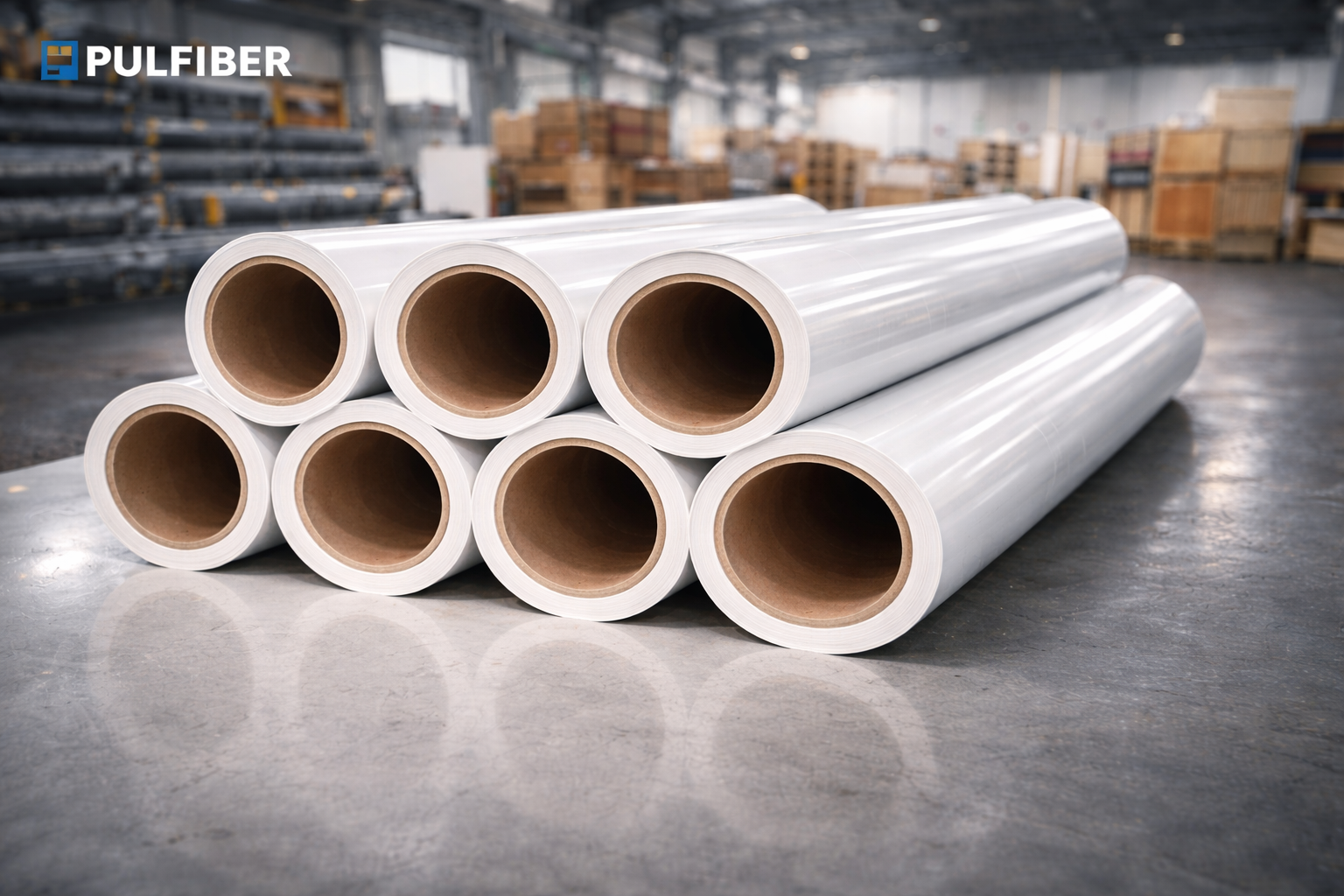 Lámina Liner FRP recubriendo muros higiénicos en área industrial