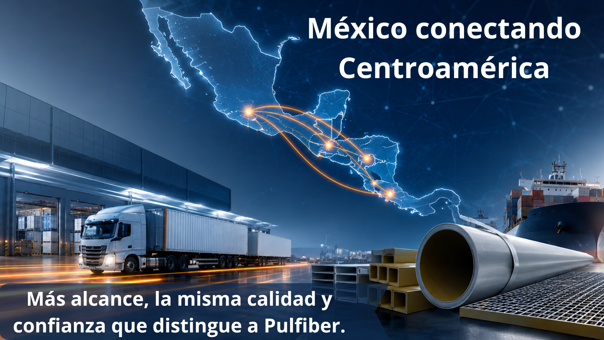 Pulfiber hace envios a Centroamérica 